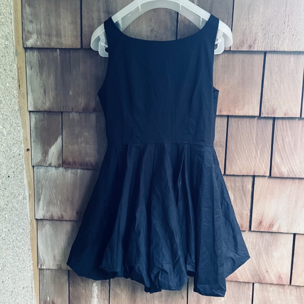 Steve MaddenWomen's Haiden Bubble-Hem Fit & Flare Black Dress Size M - Picture 14 of 16